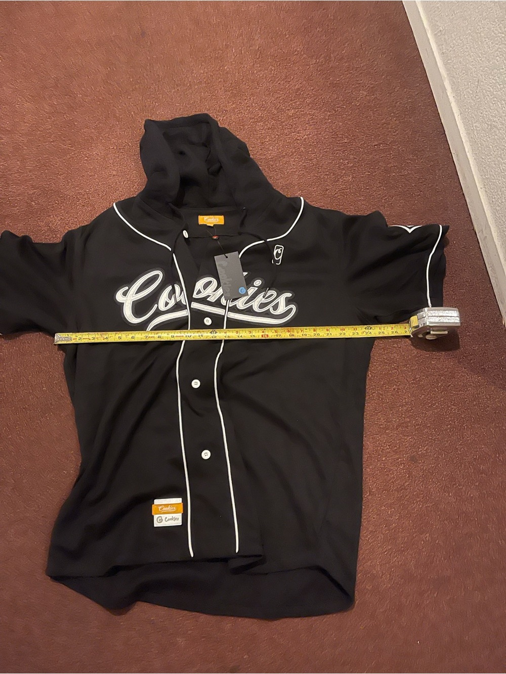 Cookies Black Hooded sleeveless Baseball Jersey - Picture 7 of 9